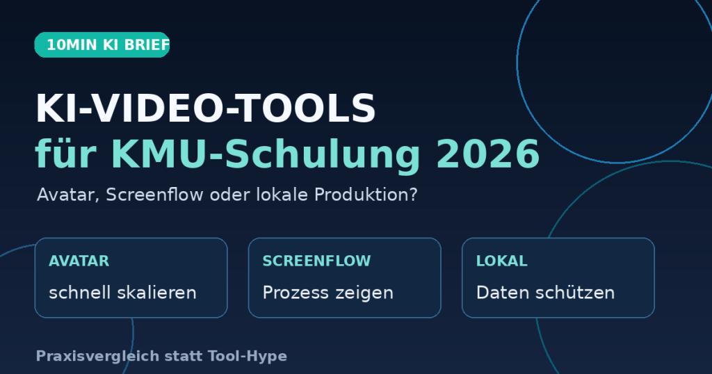 Vergleich von KI-Video-Tools für KMU-Schulungen
